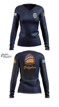 Fowler Police Department 7328378 Women's Long Sleeve V-neck Shirt - 21