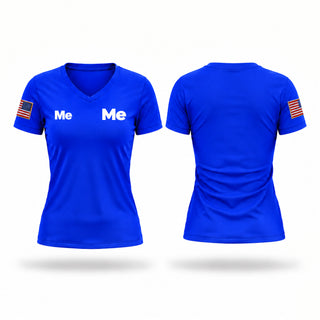 Womens Short Sleeve Vneck Shirt, Me, Navy, Teamtime, Team time, sublimation, custom sports apparel, team uniforms, spirit wear, spiritwear, sports uniforms, custom shirts, team store, custom team store, fundraiser sports, apparel fundraiser