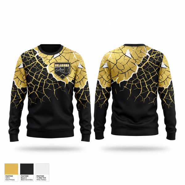 Crew Neck Sweatshirt, Oklahoma dirtbags, Baseball, Teamtime, Team time, sublimation, custom sports apparel, team uniforms, spirit wear, spiritwear, sports uniforms, custom shirts, team store, custom team store, fundraiser sports, apparel fundraiser