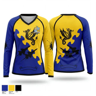 Womens Long Sleeve Vneck Shirt, Aviano Rugby Football Club, Rugby, Teamtime, Team time, sublimation, custom sports apparel, team uniforms, spirit wear, spiritwear, sports uniforms, custom shirts, team store, custom team store, fundraiser sports, apparel fundraiser