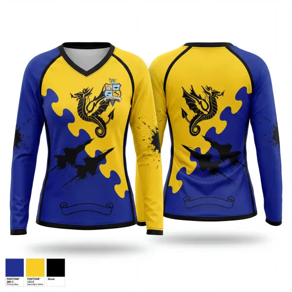 Womens Long Sleeve Vneck Shirt, Aviano Rugby Football Club, Rugby, Teamtime, Team time, sublimation, custom sports apparel, team uniforms, spirit wear, spiritwear, sports uniforms, custom shirts, team store, custom team store, fundraiser sports, apparel fundraiser