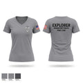 Kingsport Police Explorer Post Women's Short Sleeve V-neck Shirt - 1