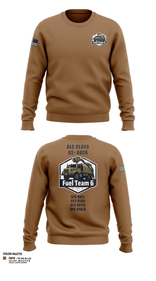 Crew Neck Sweatshirt, Fuel Team 6, Army, Teamtime, Team time, sublimation, custom sports apparel, team uniforms, spirit wear, spiritwear, sports uniforms, custom shirts, team store, custom team store, fundraiser sports, apparel fundraiser