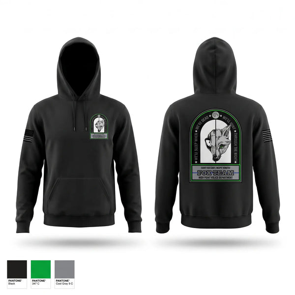 Hoodie, Fox Team, Police, Teamtime, Team time, sublimation, custom sports apparel, team uniforms, spirit wear, spiritwear, sports uniforms, custom shirts, team store, custom team store, fundraiser sports, apparel fundraiser