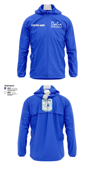 Windbreaker, Dalia Ambulance Service, EMS/EMT, Teamtime, Team time, sublimation, custom sports apparel, team uniforms, spirit wear, spiritwear, sports uniforms, custom shirts, team store, custom team store, fundraiser sports, apparel fundraiser