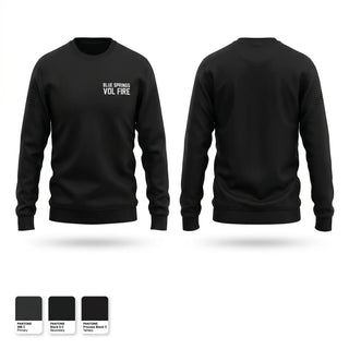 Crew Neck Sweatshirt, Blue Springs Vol. Fire, Fire Department, Teamtime, Team time, sublimation, custom sports apparel, team uniforms, spirit wear, spiritwear, sports uniforms, custom shirts, team store, custom team store, fundraiser sports, apparel fundraiser