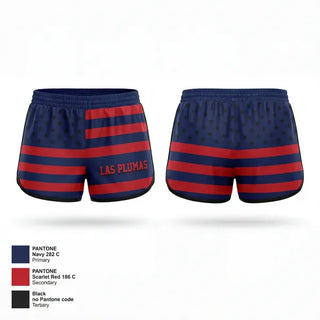 Womens Shorts, Las Plumas, Wrestling, Teamtime, Team time, sublimation, custom sports apparel, team uniforms, spirit wear, spiritwear, sports uniforms, custom shirts, team store, custom team store, fundraiser sports, apparel fundraiser