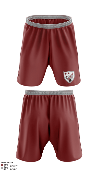 Sheridan High School Bowling 77563042 Athletic Shorts With Pockets - 1