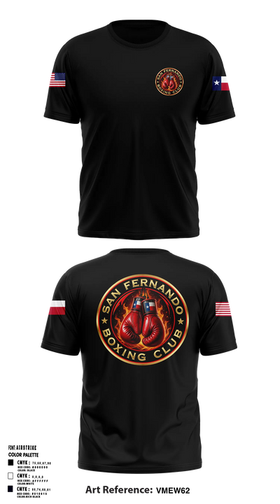 San Fernando Boxing Club 92427997 Short Sleeve Performance Shirt - 5