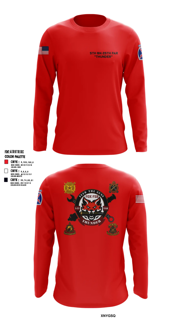 Long Sleeve Performance Shirt, F FSB, 5-25 FAR, Army, Teamtime, Team time, sublimation, custom sports apparel, team uniforms, spirit wear, spiritwear, sports uniforms, custom shirts, team store, custom team store, fundraiser sports, apparel fundraiser