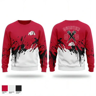 Crew Neck Sweatshirt, Quinter Bulldogs, Cross Country, Teamtime, Team time, sublimation, custom sports apparel, team uniforms, spirit wear, spiritwear, sports uniforms, custom shirts, team store, custom team store, fundraiser sports, apparel fundraiser