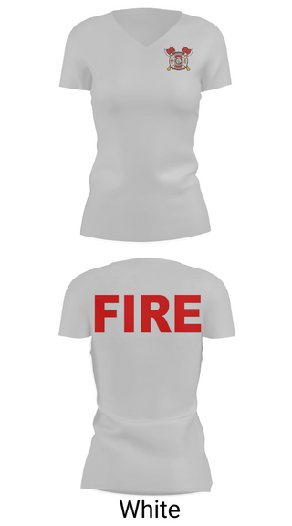 Womens Short Sleeve Vneck Shirt, Peñitas Fire Department, Fire Department, Teamtime, Team time, sublimation, custom sports apparel, team uniforms, spirit wear, spiritwear, sports uniforms, custom shirts, team store, custom team store, fundraiser sports, apparel fundraiser