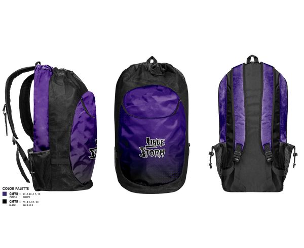 Gear Bag, Lihue Storm, Women's Basketball, Teamtime, Team time, sublimation, custom sports apparel, team uniforms, spirit wear, spiritwear, sports uniforms, custom shirts, team store, custom team store, fundraiser sports, apparel fundraiser