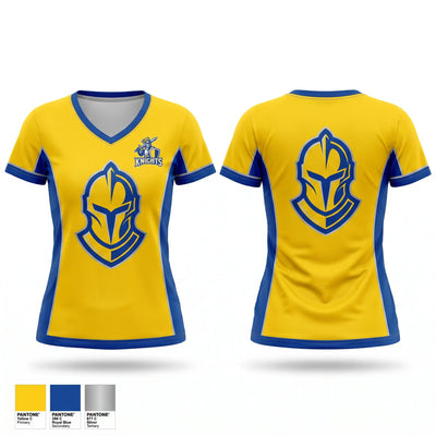 South Platte High School Basketball Women's Short Sleeve V-neck Shirt - 1