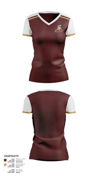 Womens Short Sleeve Vneck Shirt, Pymatuning Valley Lakers, Spirit Store, Teamtime, Team time, sublimation, custom sports apparel, team uniforms, spirit wear, spiritwear, sports uniforms, custom shirts, team store, custom team store, fundraiser sports, apparel fundraiser