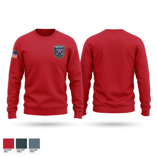 Crew Neck Sweatshirt, Baker township fire department cr co no 1, Fire Department, Teamtime, Team time, sublimation, custom sports apparel, team uniforms, spirit wear, spiritwear, sports uniforms, custom shirts, team store, custom team store, fundraiser sports, apparel fundraiser