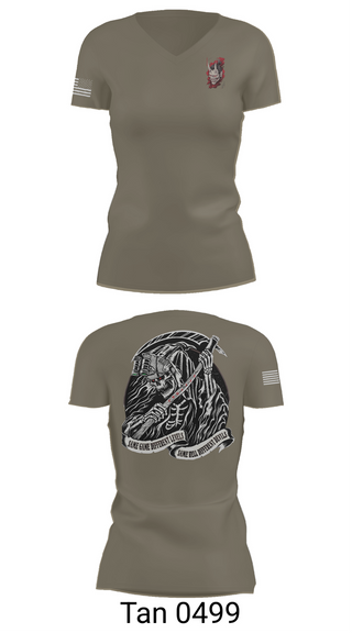Womens Short Sleeve Vneck Shirt, , Army, Teamtime, Team time, sublimation, custom sports apparel, team uniforms, spirit wear, spiritwear, sports uniforms, custom shirts, team store, custom team store, fundraiser sports, apparel fundraiser