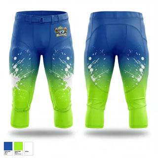 Integrated Football Pants, Barryfarms beavers, , Teamtime, Team time, sublimation, custom sports apparel, team uniforms, spirit wear, spiritwear, sports uniforms, custom shirts, team store, custom team store, fundraiser sports, apparel fundraiser