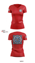 SHILLINGTON FIRE DEPARTMENT 25049133 Women's Short Sleeve V-neck Shirt - 15