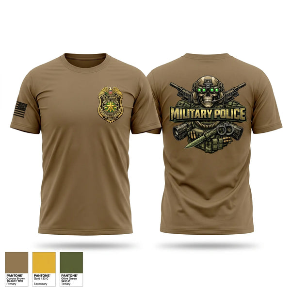 Old School Cotton Feel Shirt, Military Police Investigations, Army, Teamtime, Team time, sublimation, custom sports apparel, team uniforms, spirit wear, spiritwear, sports uniforms, custom shirts, team store, custom team store, fundraiser sports, apparel fundraiser