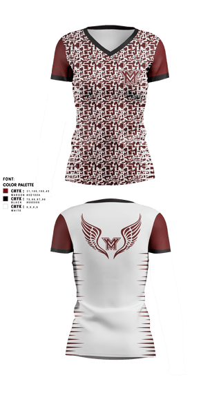 Women's Short Sleeve Vneck Shirt, Mount vernon, Track & Field, Teamtime, Team time, sublimation, custom sports apparel, team uniforms, spirit wear, spiritwear, sports uniforms, custom shirts, team store, custom team store, fundraiser sports, apparel fundraiser