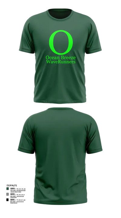 Ocean Breeze Wave Runners 62388964 Short Sleeve Performance Shirt - 4