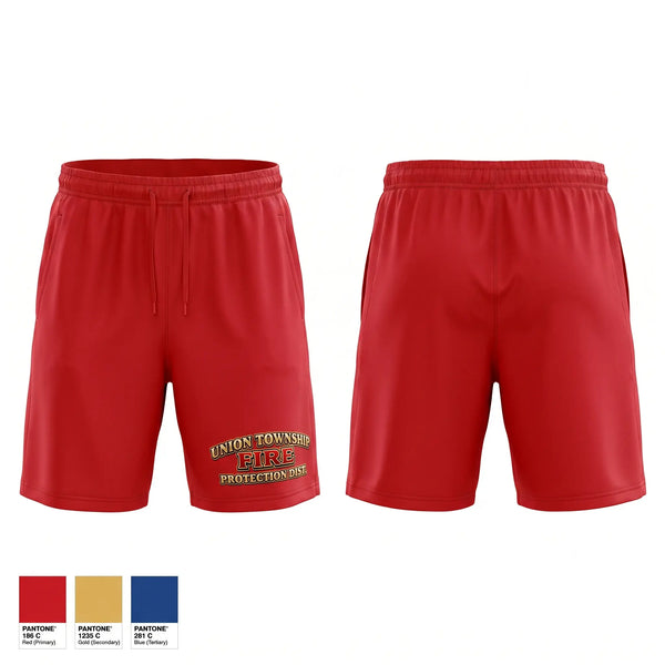 Athletic Shorts With Pockets, UNION TOWNSHIP FIRE PROTECTION DISTRICT, Fire Department, Teamtime, Team time, sublimation, custom sports apparel, team uniforms, spirit wear, spiritwear, sports uniforms, custom shirts, team store, custom team store, fundraiser sports, apparel fundraiser