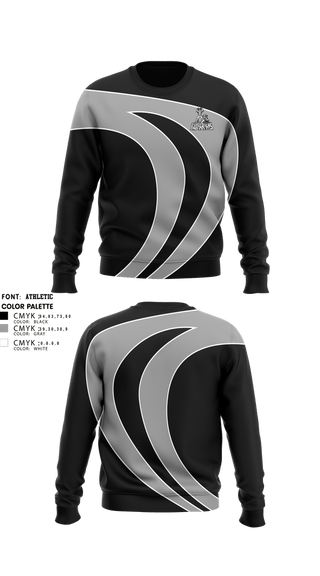 Crew Neck Sweatshirt, Ballbarians, Men's Volleyball, Teamtime, Team time, sublimation, custom sports apparel, team uniforms, spirit wear, spiritwear, sports uniforms, custom shirts, team store, custom team store, fundraiser sports, apparel fundraiser