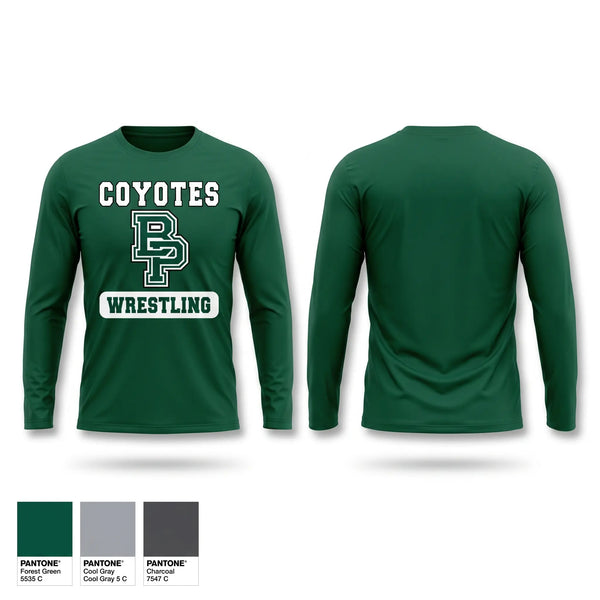 Long Sleeve Performance Shirt, Buena Park High School Wrestling, Wrestling, Teamtime, Team time, sublimation, custom sports apparel, team uniforms, spirit wear, spiritwear, sports uniforms, custom shirts, team store, custom team store, fundraiser sports, apparel fundraiser