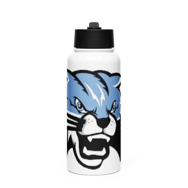 Summerland Bobcats Stainless Steel Water Bottle with a Straw Lid