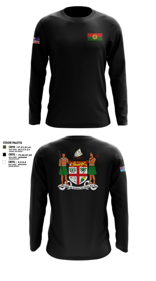 Long Sleeve Performance Shirt, Republic Of Fiji Military Forces, Army, Teamtime, Team time, sublimation, custom sports apparel, team uniforms, spirit wear, spiritwear, sports uniforms, custom shirts, team store, custom team store, fundraiser sports, apparel fundraiser