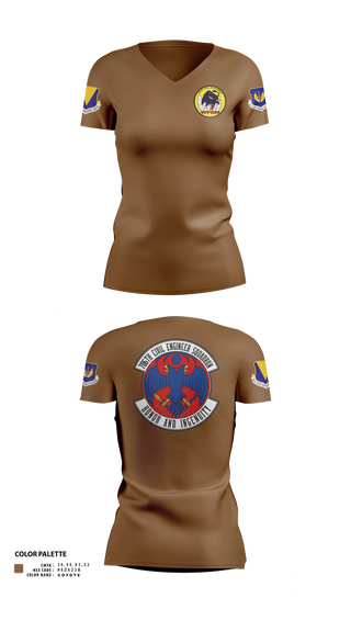 Womens Short Sleeve Vneck Shirt, 786th CES, Air Force, Teamtime, Team time, sublimation, custom sports apparel, team uniforms, spirit wear, spiritwear, sports uniforms, custom shirts, team store, custom team store, fundraiser sports, apparel fundraiser