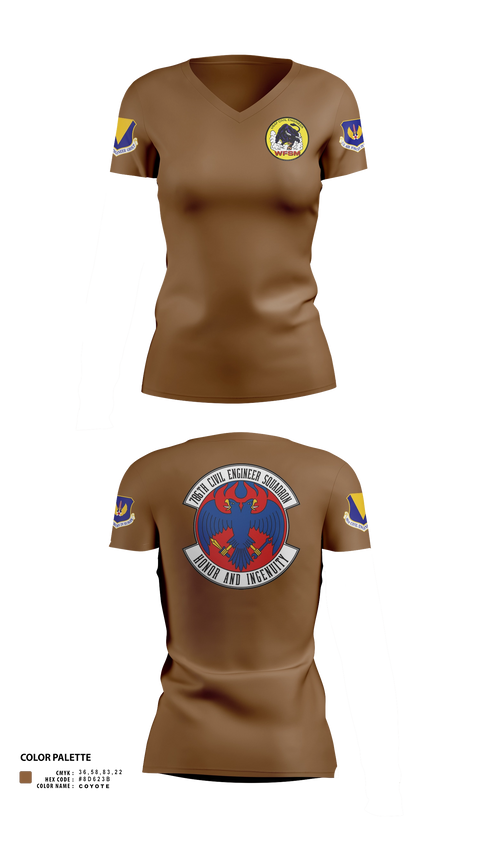 Womens Short Sleeve Vneck Shirt, 786th CES, Air Force, Teamtime, Team time, sublimation, custom sports apparel, team uniforms, spirit wear, spiritwear, sports uniforms, custom shirts, team store, custom team store, fundraiser sports, apparel fundraiser