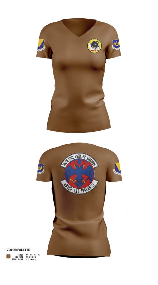 Womens Short Sleeve Vneck Shirt, 786th CES, Air Force, Teamtime, Team time, sublimation, custom sports apparel, team uniforms, spirit wear, spiritwear, sports uniforms, custom shirts, team store, custom team store, fundraiser sports, apparel fundraiser
