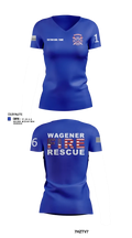 Wagener Fire Department 16386789 Women's Short Sleeve V-neck Shirt - 15