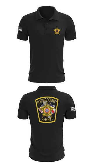 Short Sleeve Performance Polo, Potter County Sheriff's Office, Police, Teamtime, Team time, sublimation, custom sports apparel, team uniforms, spirit wear, spiritwear, sports uniforms, custom shirts, team store, custom team store, fundraiser sports, apparel fundraiser