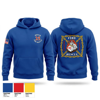 Hoodie, Station 25, Fire Department, Teamtime, Team time, sublimation, custom sports apparel, team uniforms, spirit wear, spiritwear, sports uniforms, custom shirts, team store, custom team store, fundraiser sports, apparel fundraiser