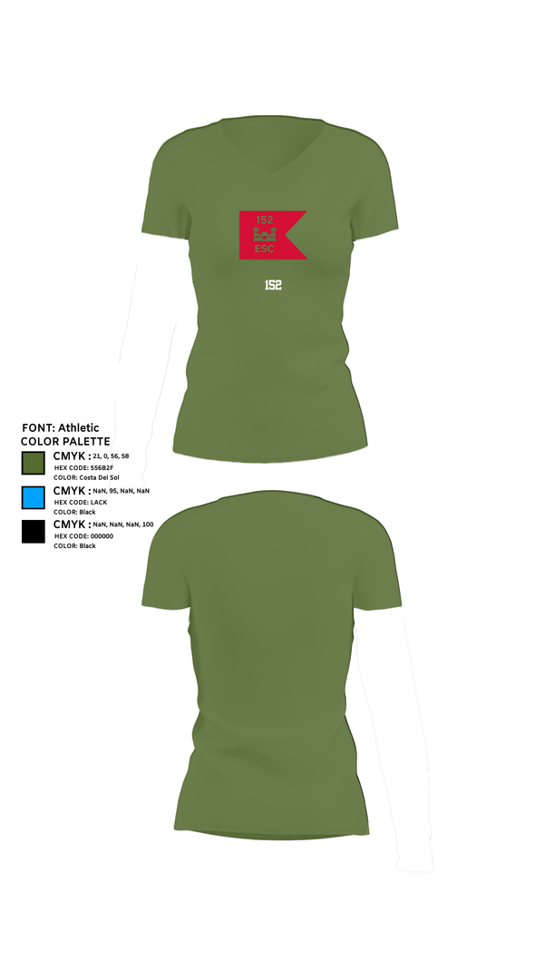 Womens Short Sleeve Vneck Shirt, 152, Army, Teamtime, Team time, sublimation, custom sports apparel, team uniforms, spirit wear, spiritwear, sports uniforms, custom shirts, team store, custom team store, fundraiser sports, apparel fundraiser