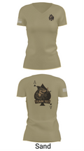 MESG1 TEAM 707 61403527 Women's Short Sleeve V-neck Shirt - 84