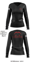 Cronos 94910133 Women's Long Sleeve V-neck Shirt - 3
