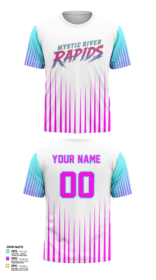 Short Sleeve Performance Shirt, Mystic River Rapids, Baseball, Teamtime, Team time, sublimation, custom sports apparel, team uniforms, spirit wear, spiritwear, sports uniforms, custom shirts, team store, custom team store, fundraiser sports, apparel fundraiser