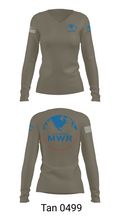 FAMILY AND MORALE, WELFARE AND RECREATION 29684136 Women's Long Sleeve V-neck Shirt - 77