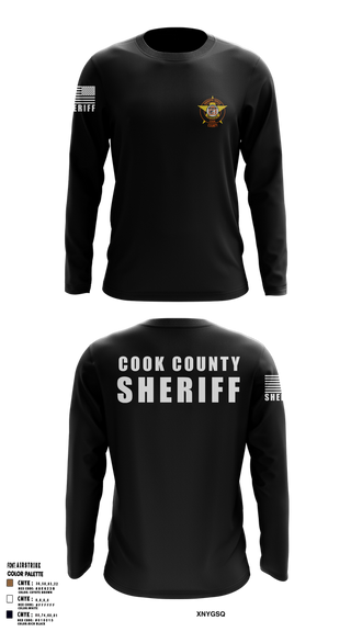 Long Sleeve Performance Shirt, Cook County Sheriff’s Office, Police, Teamtime, Team time, sublimation, custom sports apparel, team uniforms, spirit wear, spiritwear, sports uniforms, custom shirts, team store, custom team store, fundraiser sports, apparel fundraiser
