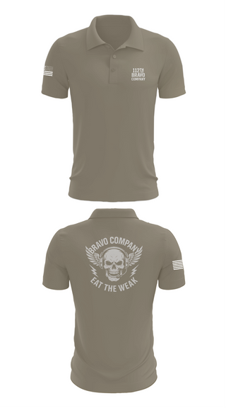Short Sleeve Performance Polo, 112th Signal Battalion B CO, , Teamtime, Team time, sublimation, custom sports apparel, team uniforms, spirit wear, spiritwear, sports uniforms, custom shirts, team store, custom team store, fundraiser sports, apparel fundraiser