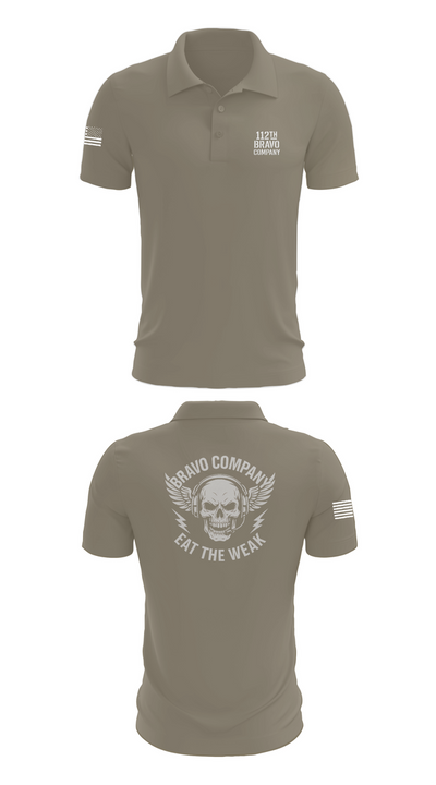 112th Signal Battalion B CO 38281413 Short Sleeve Performance Polo - 67