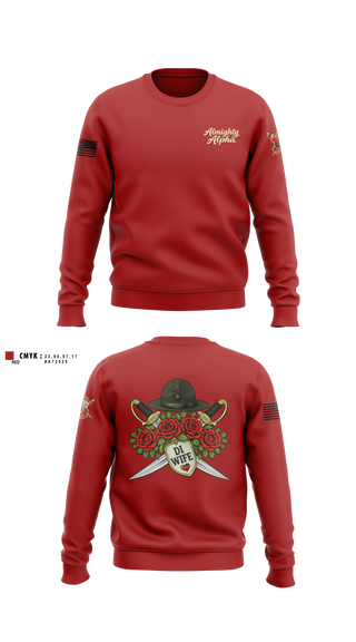Crew Neck Sweatshirt, Alpha company, Marines, Teamtime, Team time, sublimation, custom sports apparel, team uniforms, spirit wear, spiritwear, sports uniforms, custom shirts, team store, custom team store, fundraiser sports, apparel fundraiser