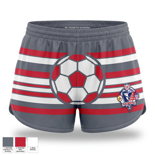 Womens Shorts, Patriots United FC, Men's Soccer, Teamtime, Team time, sublimation, custom sports apparel, team uniforms, spirit wear, spiritwear, sports uniforms, custom shirts, team store, custom team store, fundraiser sports, apparel fundraiser