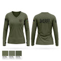 Shoshone County sheriffs office Women's Long Sleeve V-neck Shirt - 1