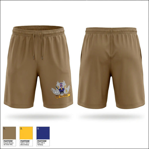 Athletic Shorts With Pockets, RHHC, 3D US Infantry Regiment HEADHUNTERS, Army, Teamtime, Team time, sublimation, custom sports apparel, team uniforms, spirit wear, spiritwear, sports uniforms, custom shirts, team store, custom team store, fundraiser sports, apparel fundraiser