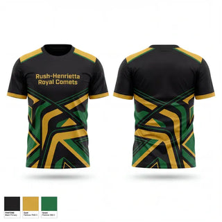 Soft Poly Tee Cotton Like Feel, Rush-Henrietta Royal Comets, Women's Lacrosse, Teamtime, Team time, sublimation, custom sports apparel, team uniforms, spirit wear, spiritwear, sports uniforms, custom shirts, team store, custom team store, fundraiser sports, apparel fundraiser